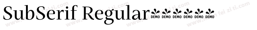 SubSerif Regular字体转换